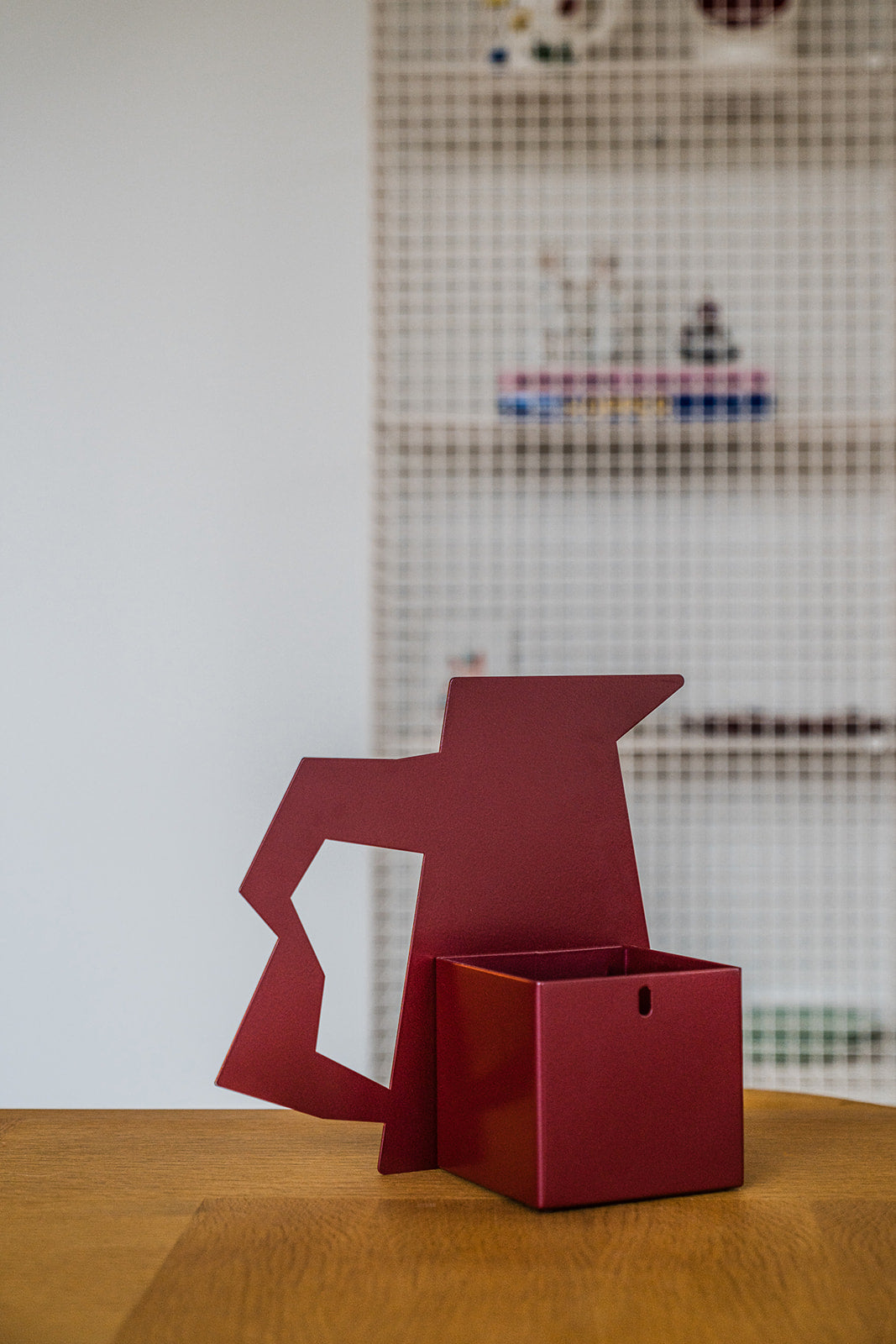 PITCHER Vase Mural Object | Burgundy
