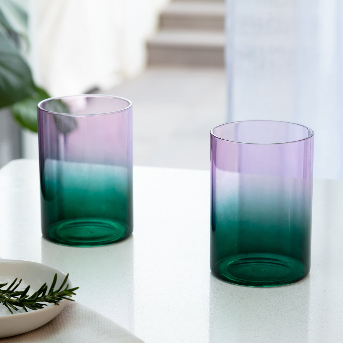 PABLO Gradient Glasses 2 tone | Green & Lilac