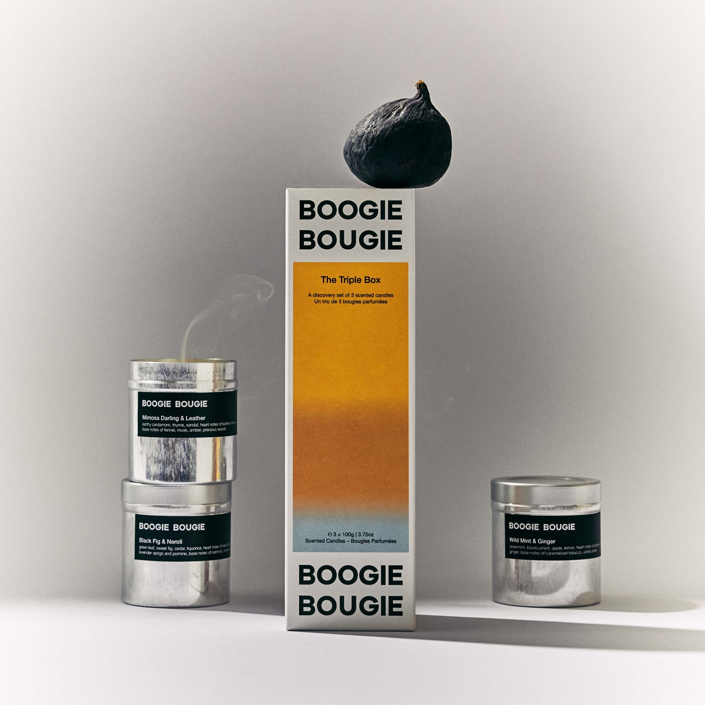 Candle discovery set WHILE SUMMER SHIFTS | The Triple Box