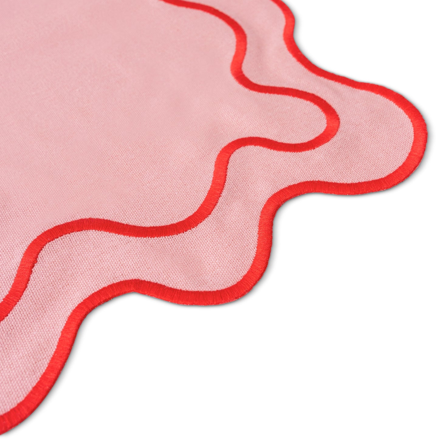 WAVY Placemats | Rose & Red