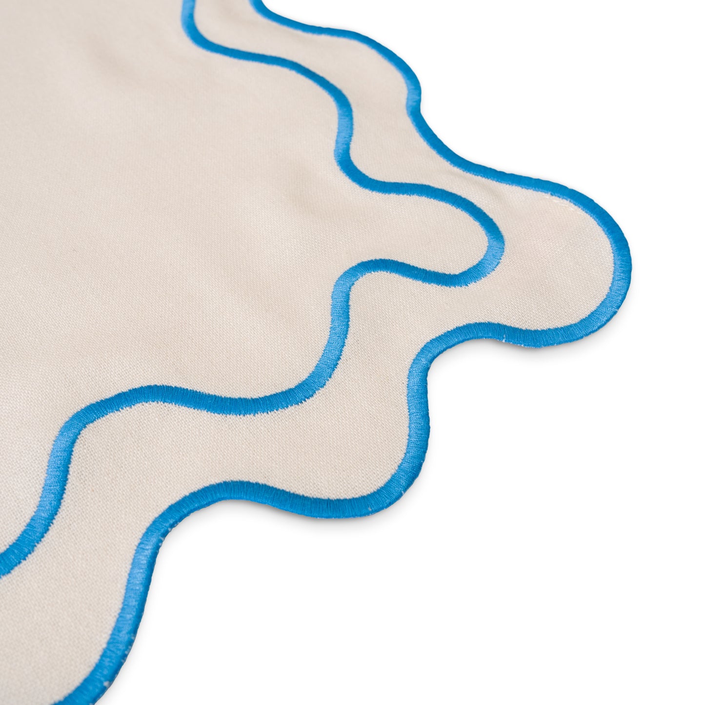 WAVY Placemats | Beige & Blue