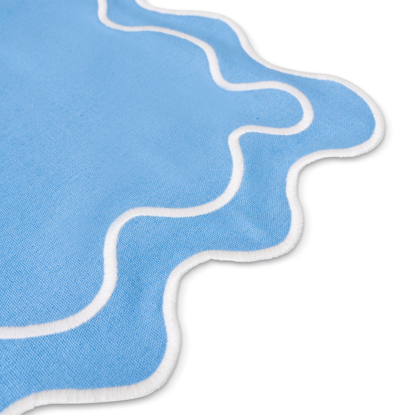 WAVY Placemats | Blue & White