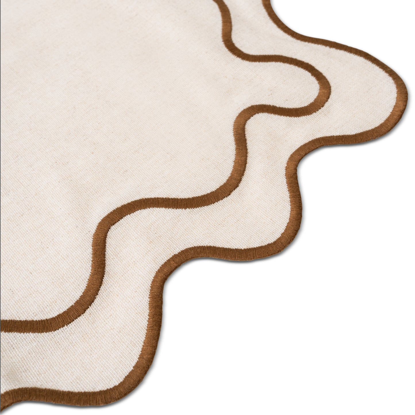 WAVY Placemats | Beige & Brown