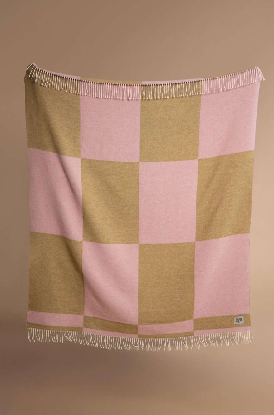 Blanket PINK & OLIVE