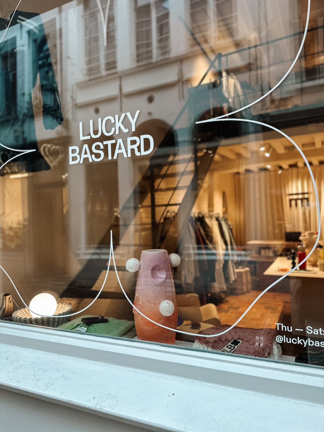 RUIMTE interior objects displayed inside Lucky Bastard Antwerp