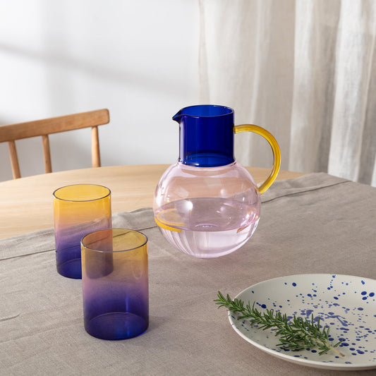 PABLO Gradient Glasses 3 tone | Cobalt & Pink