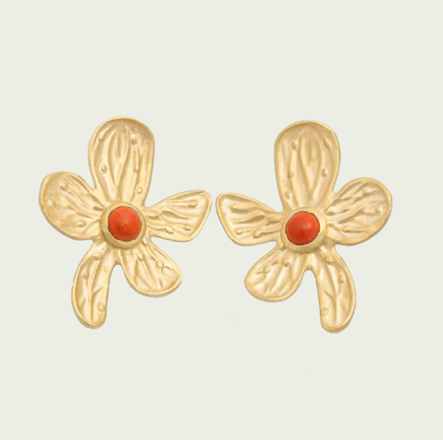 Earrings WECH Coral Gold