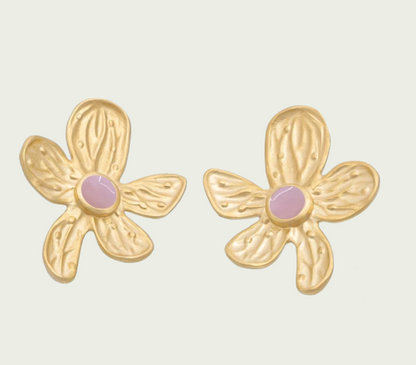 Earrings WECH Opal Gold