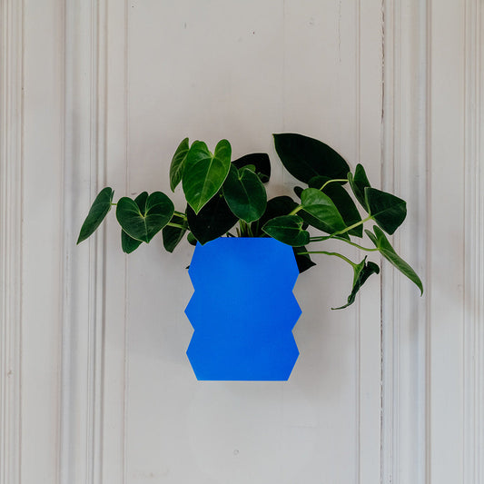 ZIGZAG Vase Mural Object | Blue