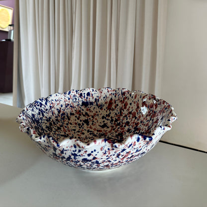 Large Wavy Serving Bowl