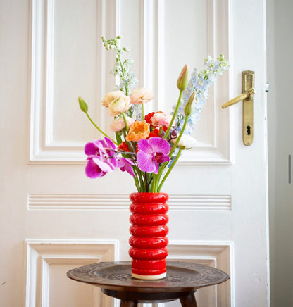 NANA Vase Red Confetti