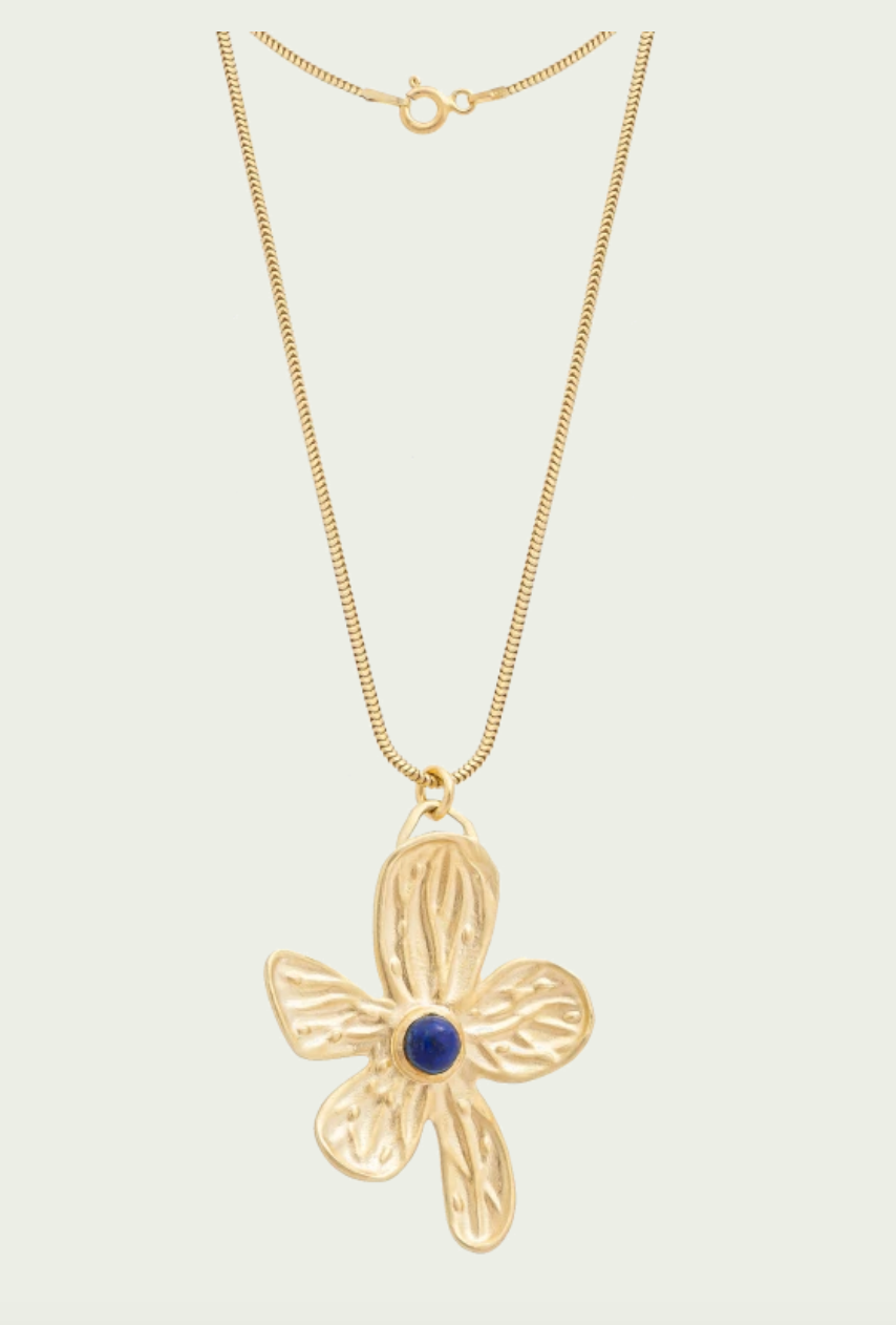 Necklace WECH Lapis Gold