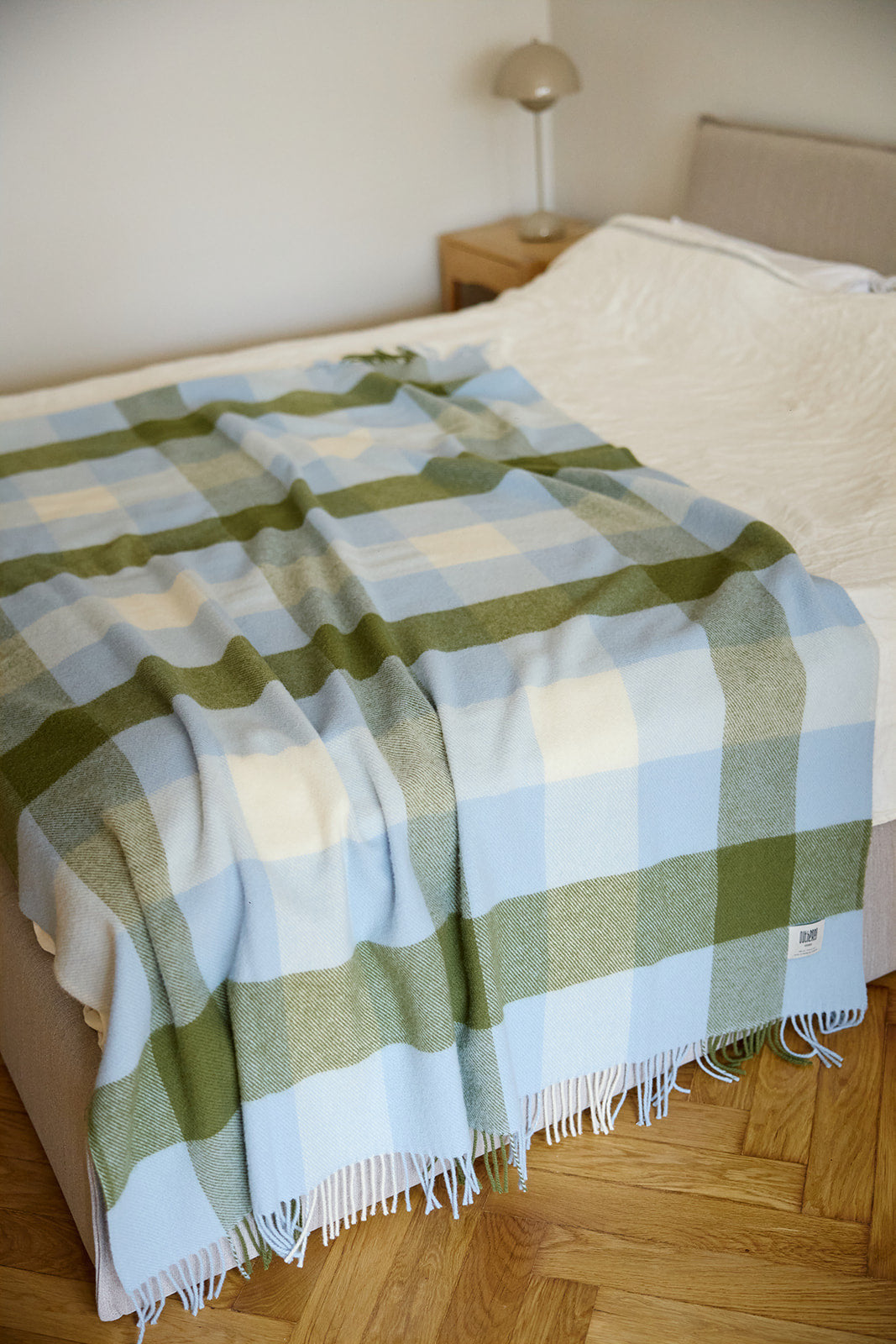 Wool Blanket BLUE & GREEN