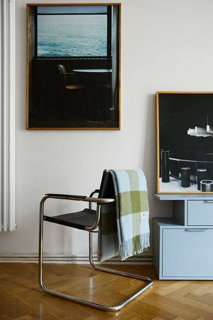 Wool Blanket BLUE & GREEN