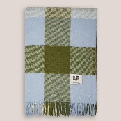 Wool Blanket BLUE & GREEN