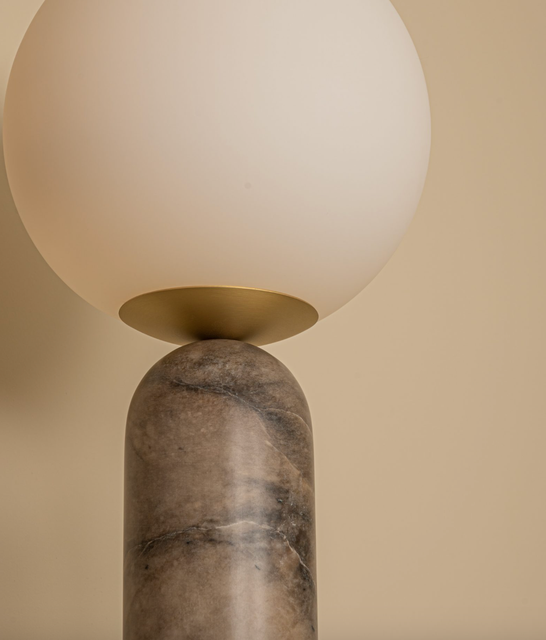 Table Lamp ATLAS | Tobacco Alabaster