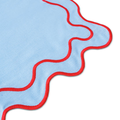 WAVY Placemats | Blue & Red