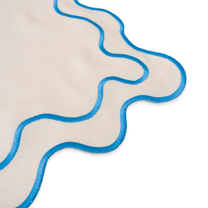 WAVY Placemats | Beige & Blue