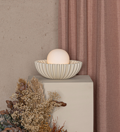 Table Lamp SHELL | Ecru Ceramic