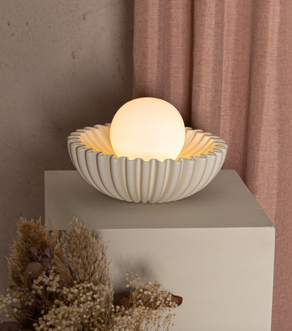 Table Lamp SHELL | Ecru Ceramic