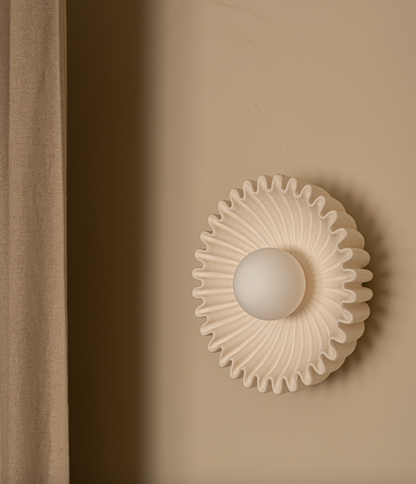 Wall Lamp SHELL | Ecru Ceramic