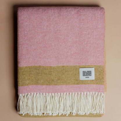 Blanket  PINK & OLIVE