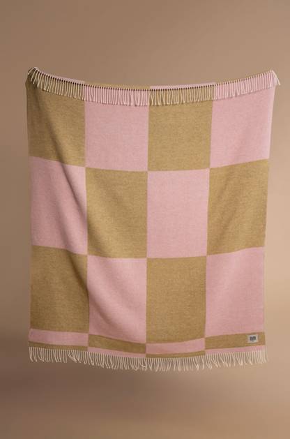 Blanket  PINK & OLIVE